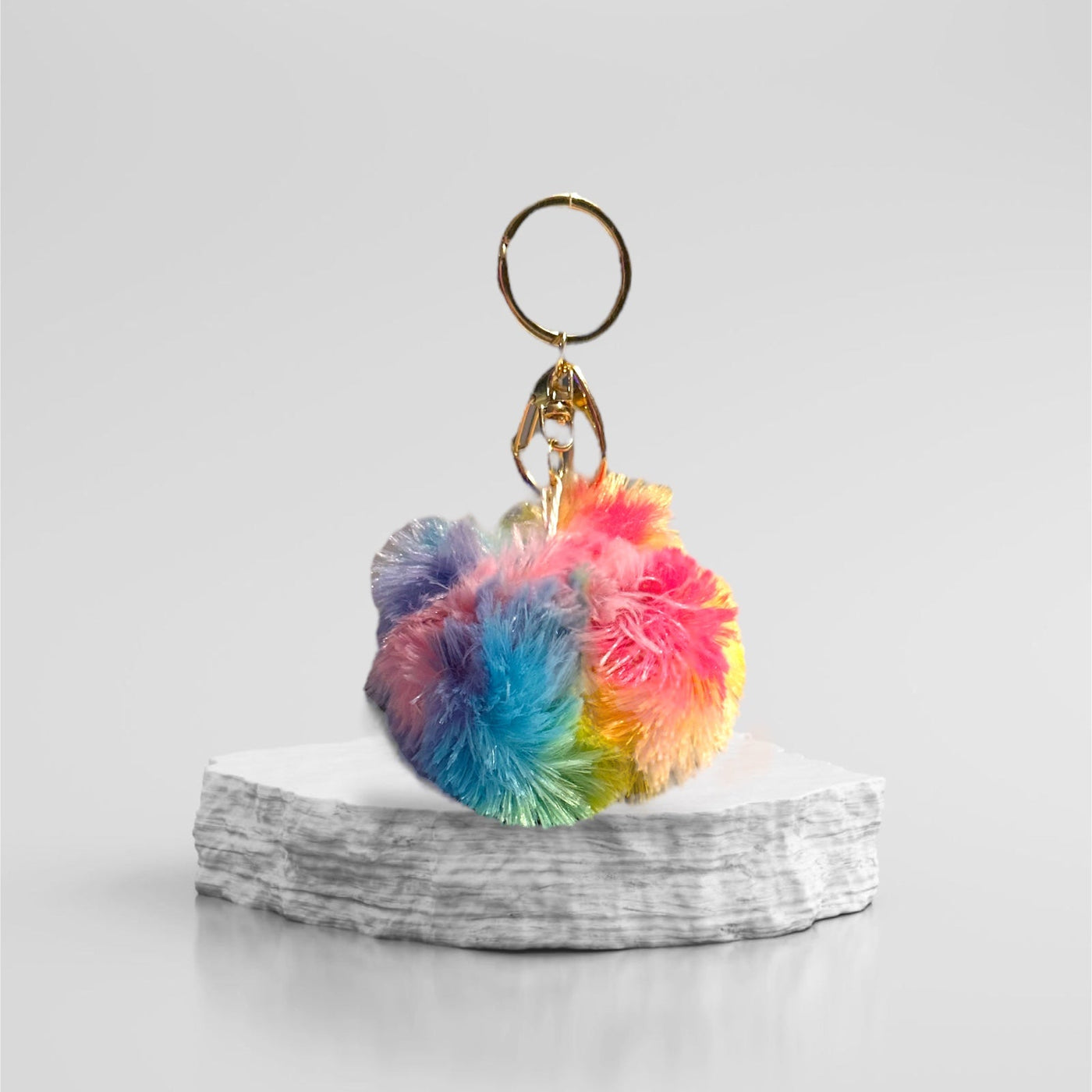 Pride Pom Pom Keychain