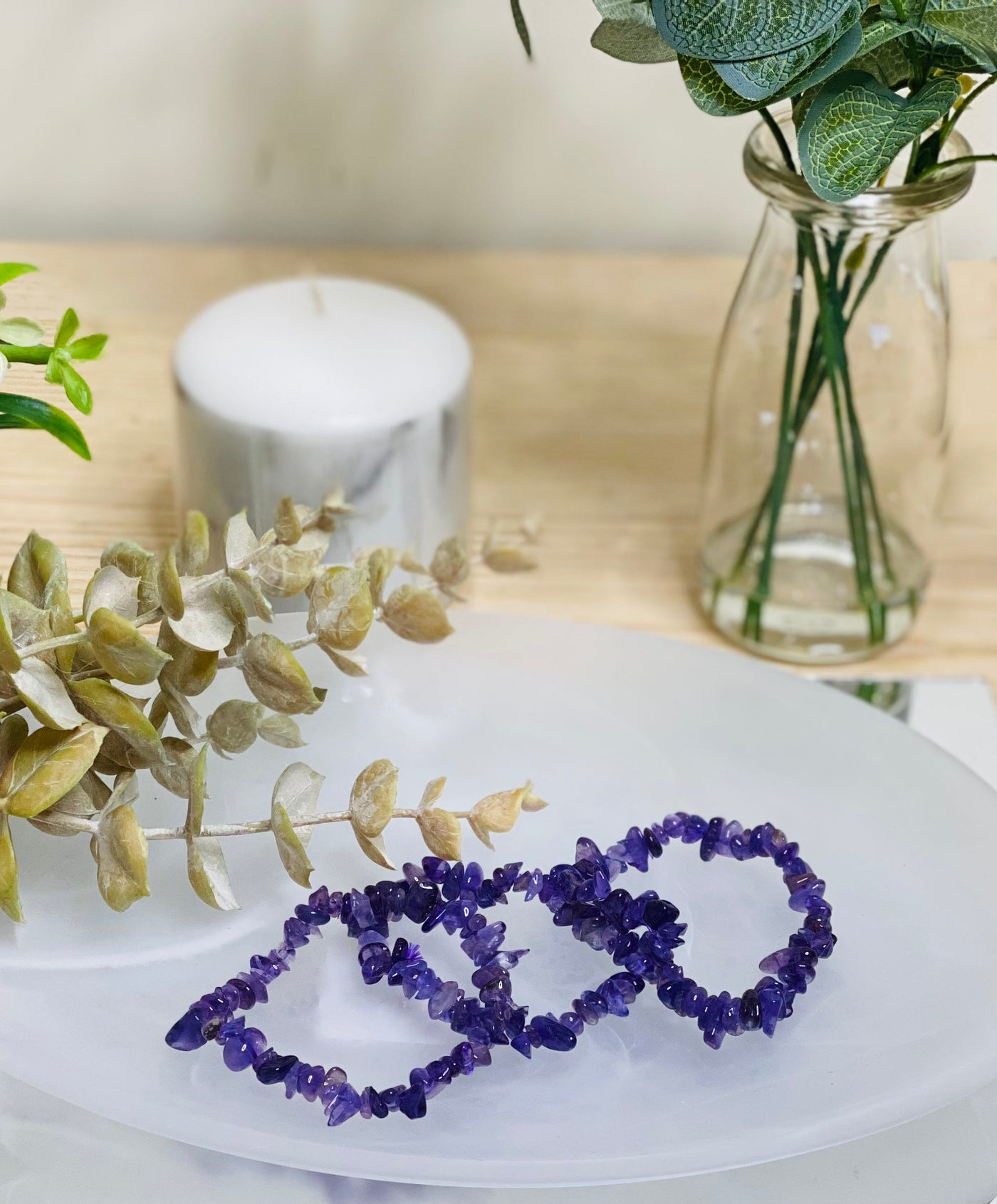 Amethyst chip Bracelet