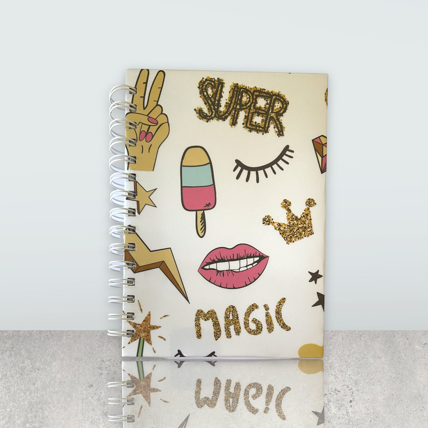 Super Lip Magic Notebook (Plain Pages)