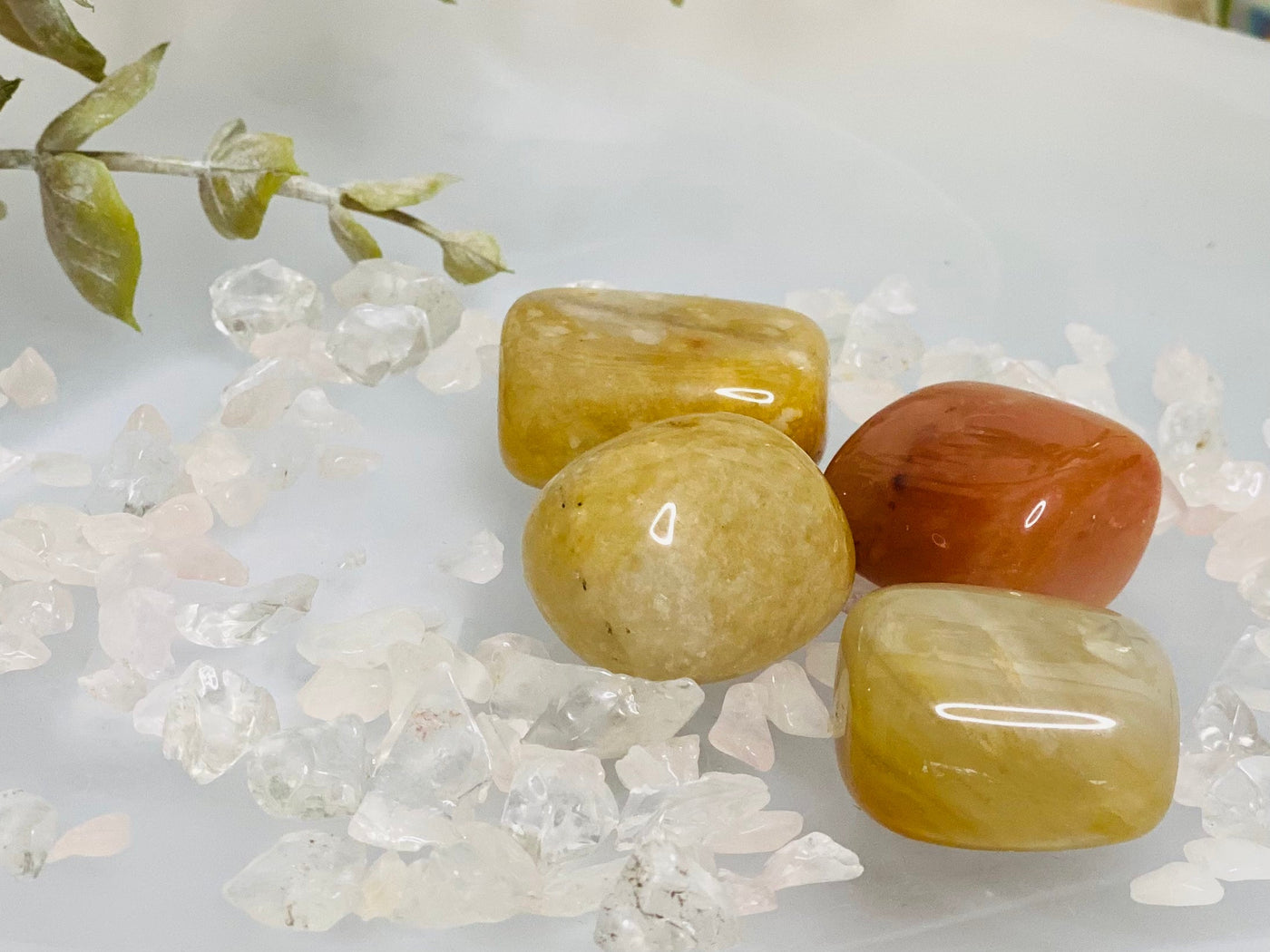 Honey Yellow Jade Tumbled