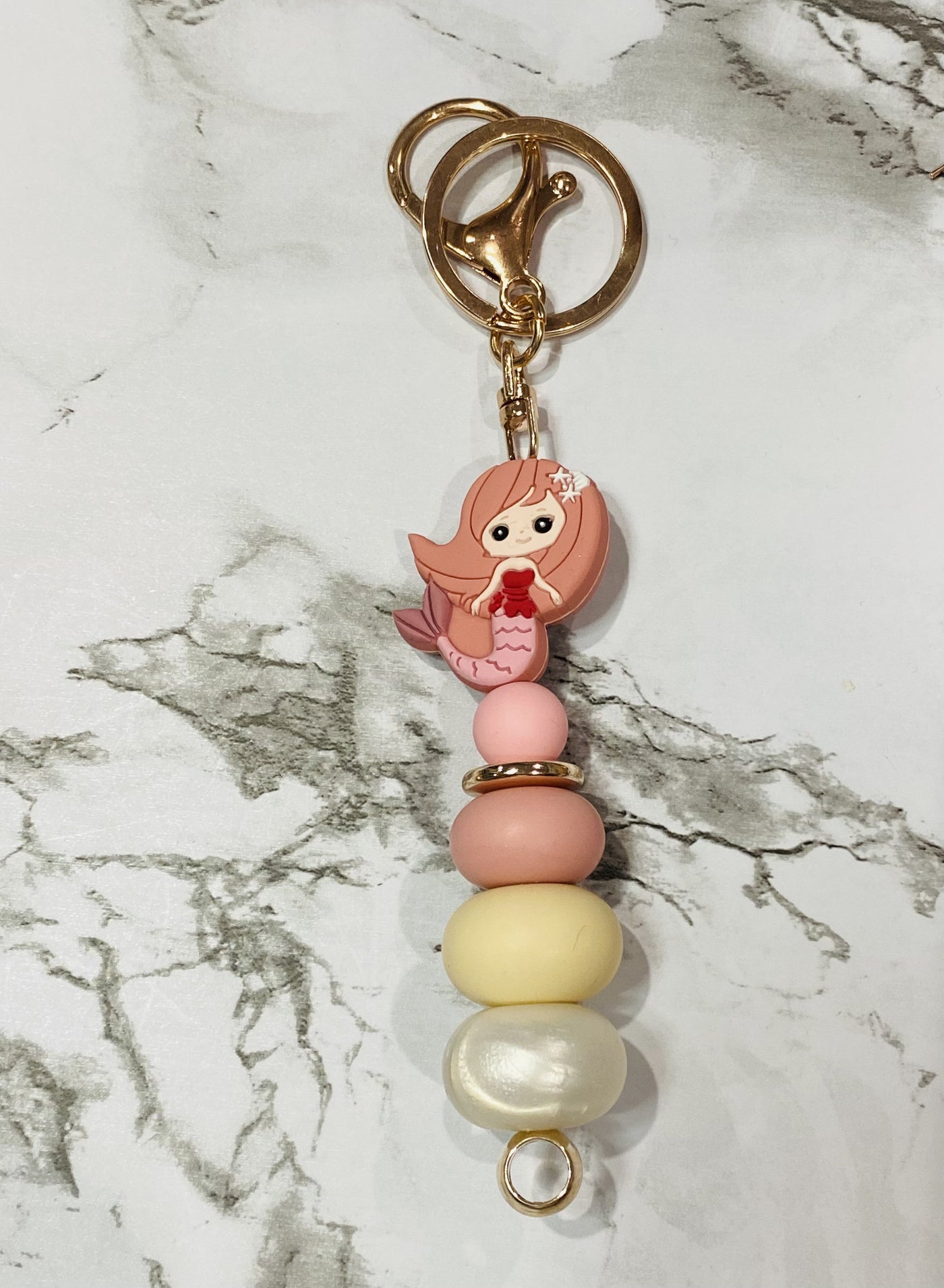 Pink Mermaid keychain